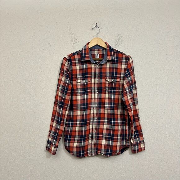HOWE L/S Plaid Pearl Snap Western Shirt w 2-Pockets in Multicolor - Picture 1 of 9